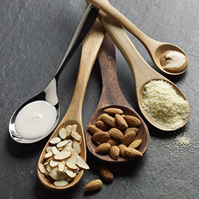 Almond Butter, Flour, Whole with Skin, Milk and Sliced Almonds