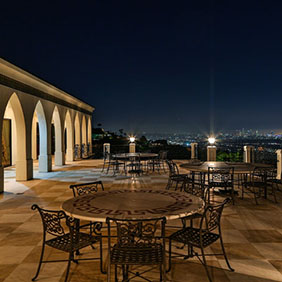 Patio of Danny Thomas home