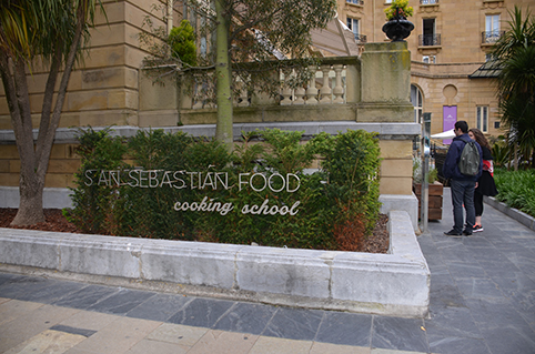 San Sebastian Cooking School entrance. Photo: C. Worthington