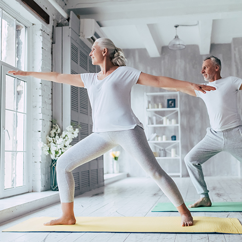 Older adults exercising
