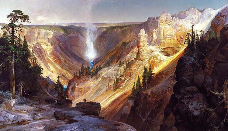 Grand Canyon of the Yellowstone (1872), a painting by Hayden survey participant Thomas Moran